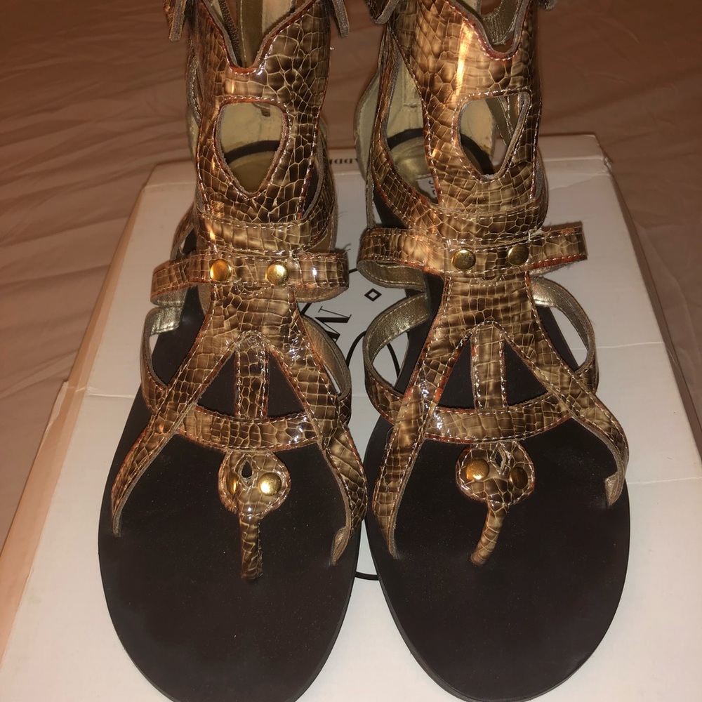 Snakeskin gladiator Sandal size 9.5